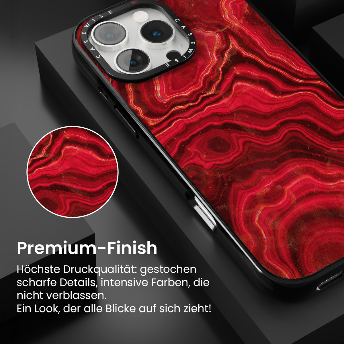 Textur der roten Achat 02 - Hülle