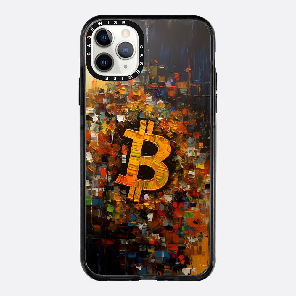 Zusammenfassung Bitcoin -Malerei - Hülle