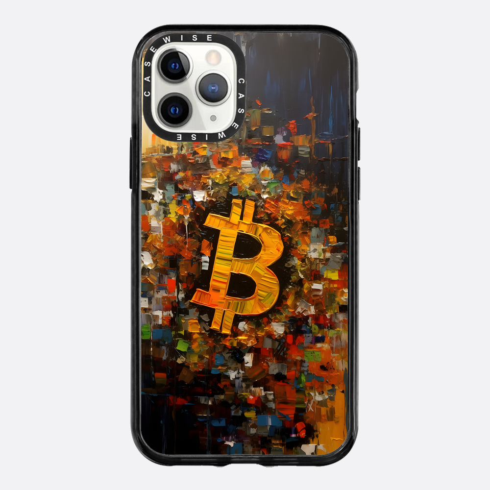 Zusammenfassung Bitcoin -Malerei - Hülle
