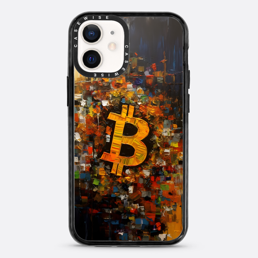 Zusammenfassung Bitcoin -Malerei - Hülle
