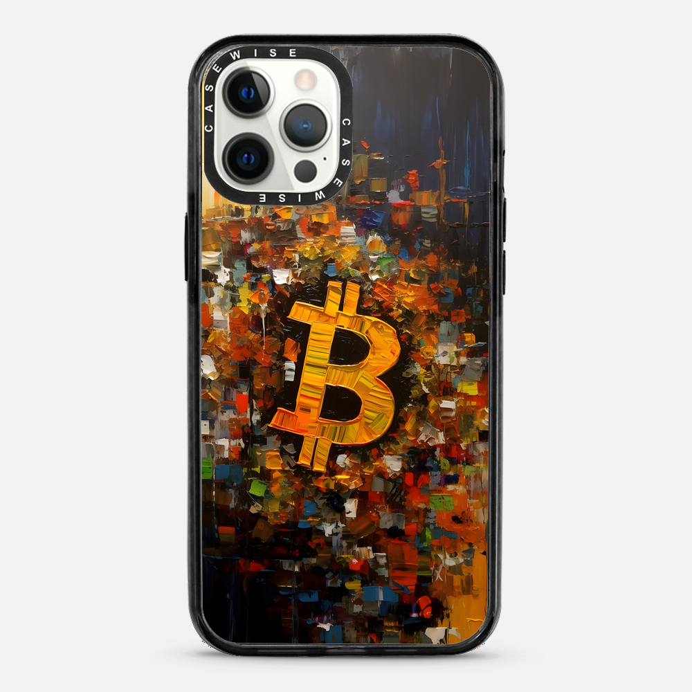 Zusammenfassung Bitcoin -Malerei - Hülle
