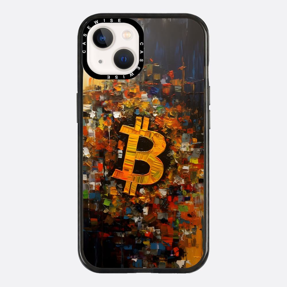 Zusammenfassung Bitcoin -Malerei - Hülle