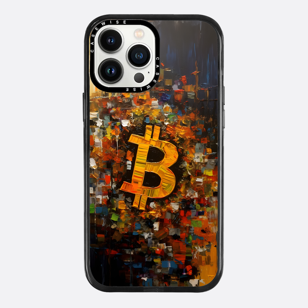 Zusammenfassung Bitcoin -Malerei - Hülle