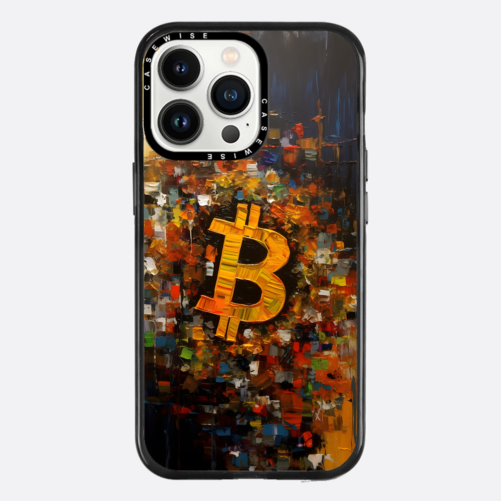 Zusammenfassung Bitcoin -Malerei - Hülle