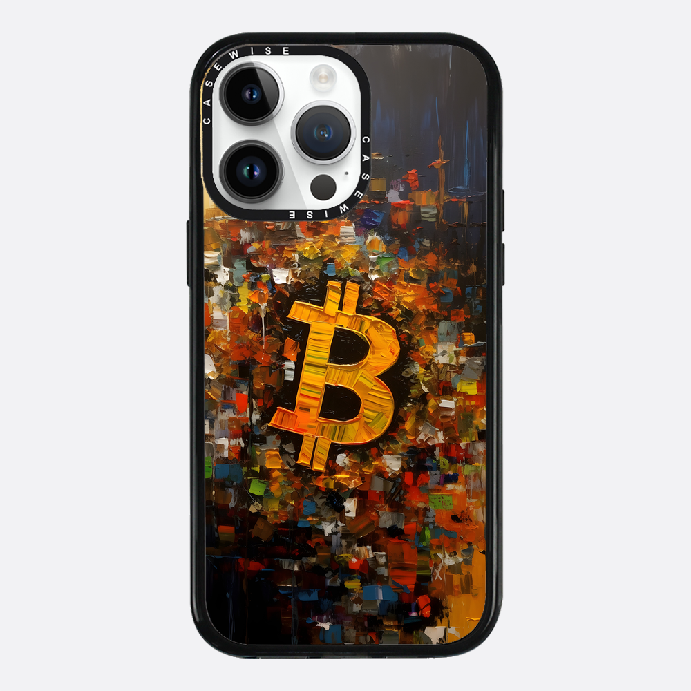Zusammenfassung Bitcoin -Malerei - Hülle