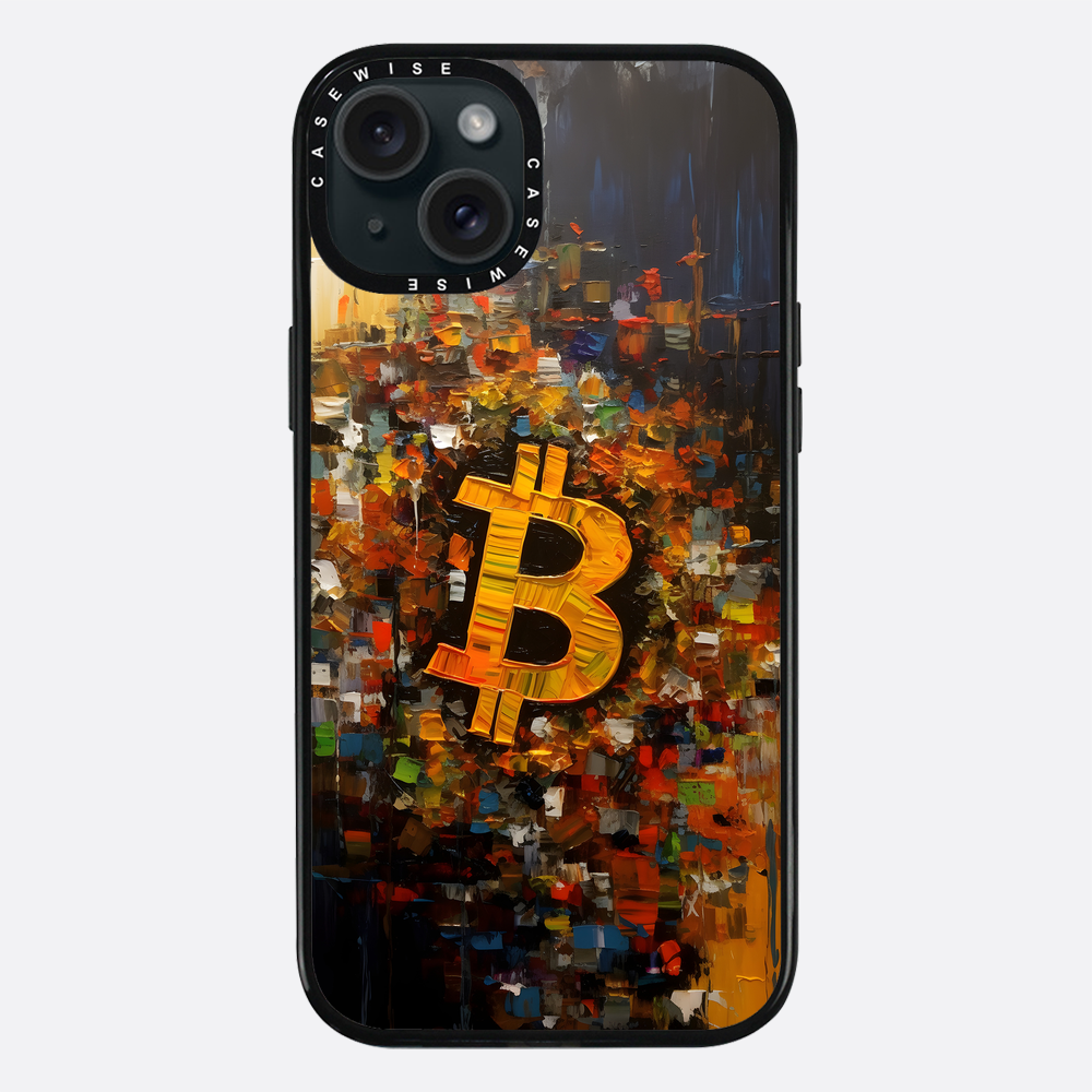 Zusammenfassung Bitcoin -Malerei - Hülle