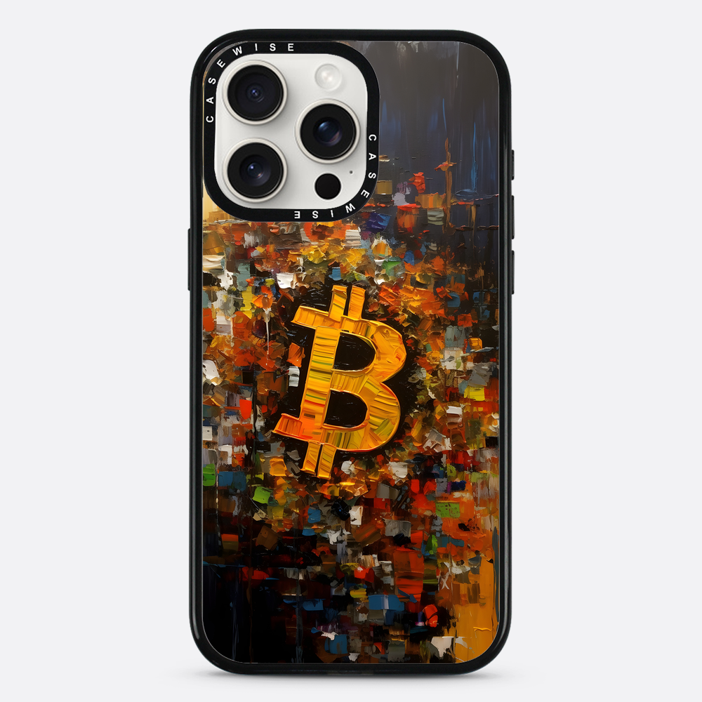 Zusammenfassung Bitcoin -Malerei - Hülle
