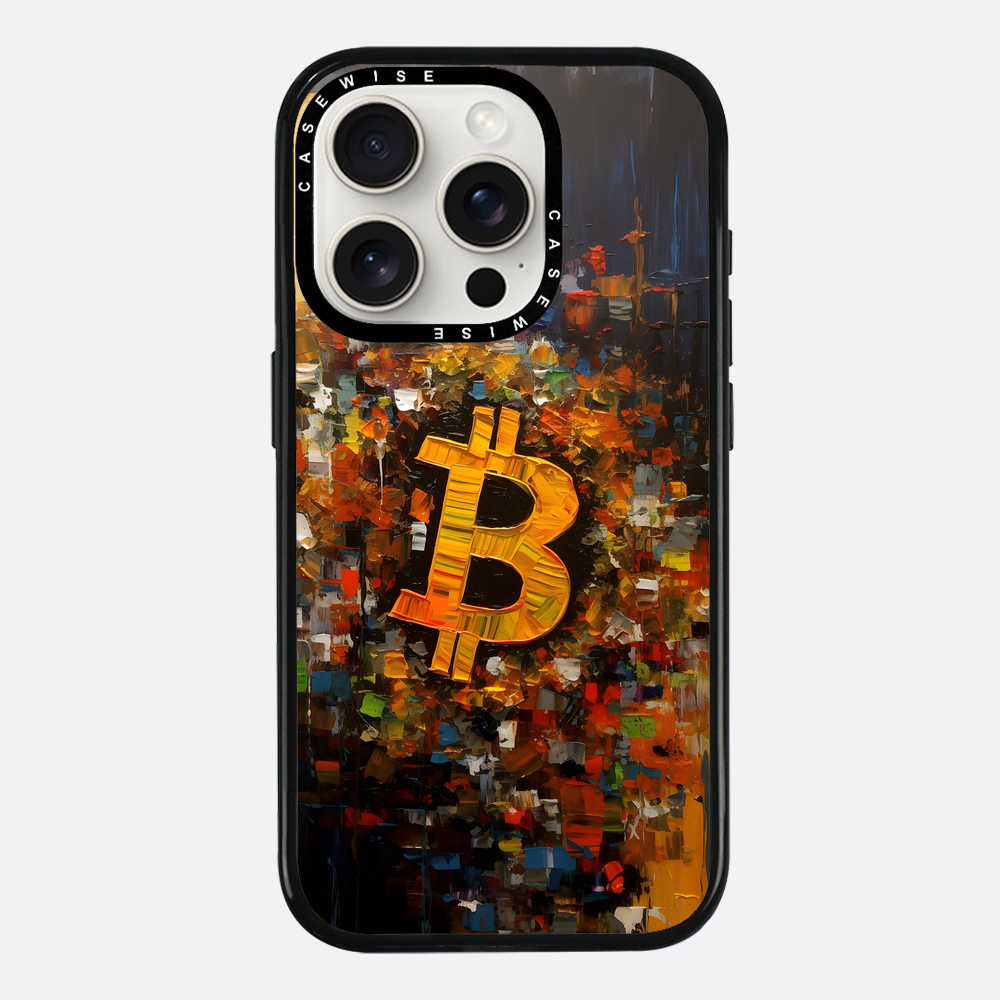Zusammenfassung Bitcoin -Malerei - Hülle