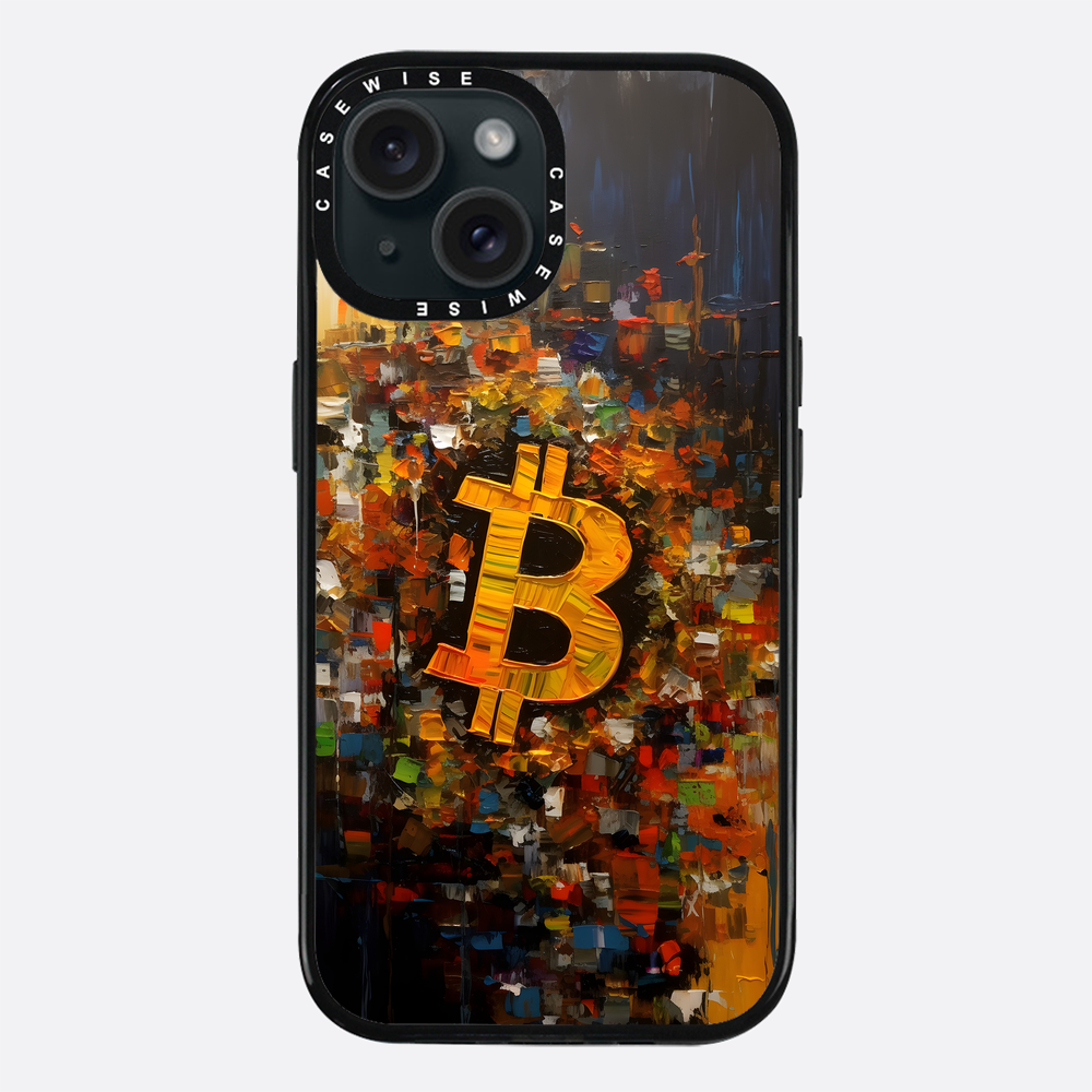 Zusammenfassung Bitcoin -Malerei - Hülle