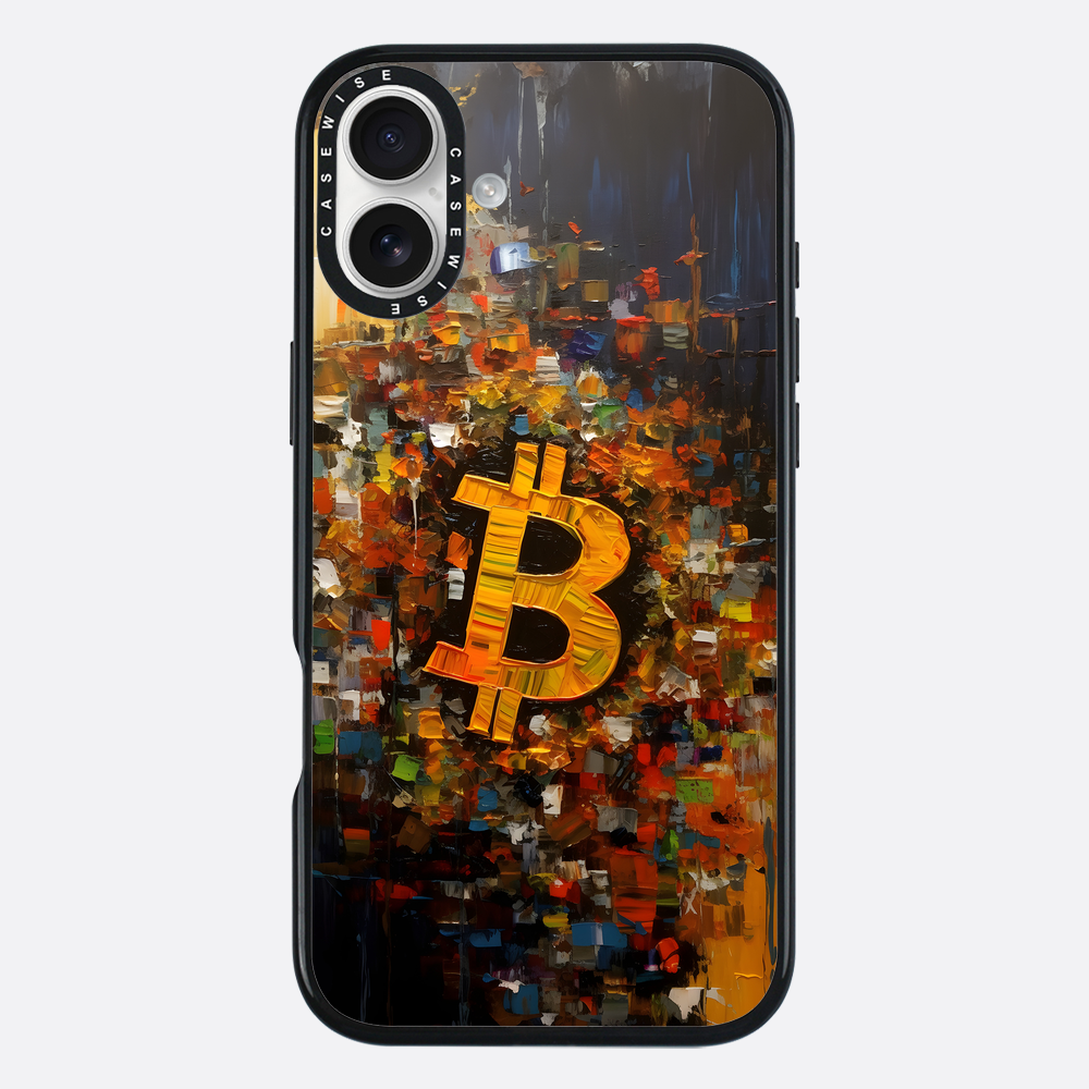 Zusammenfassung Bitcoin -Malerei - Hülle