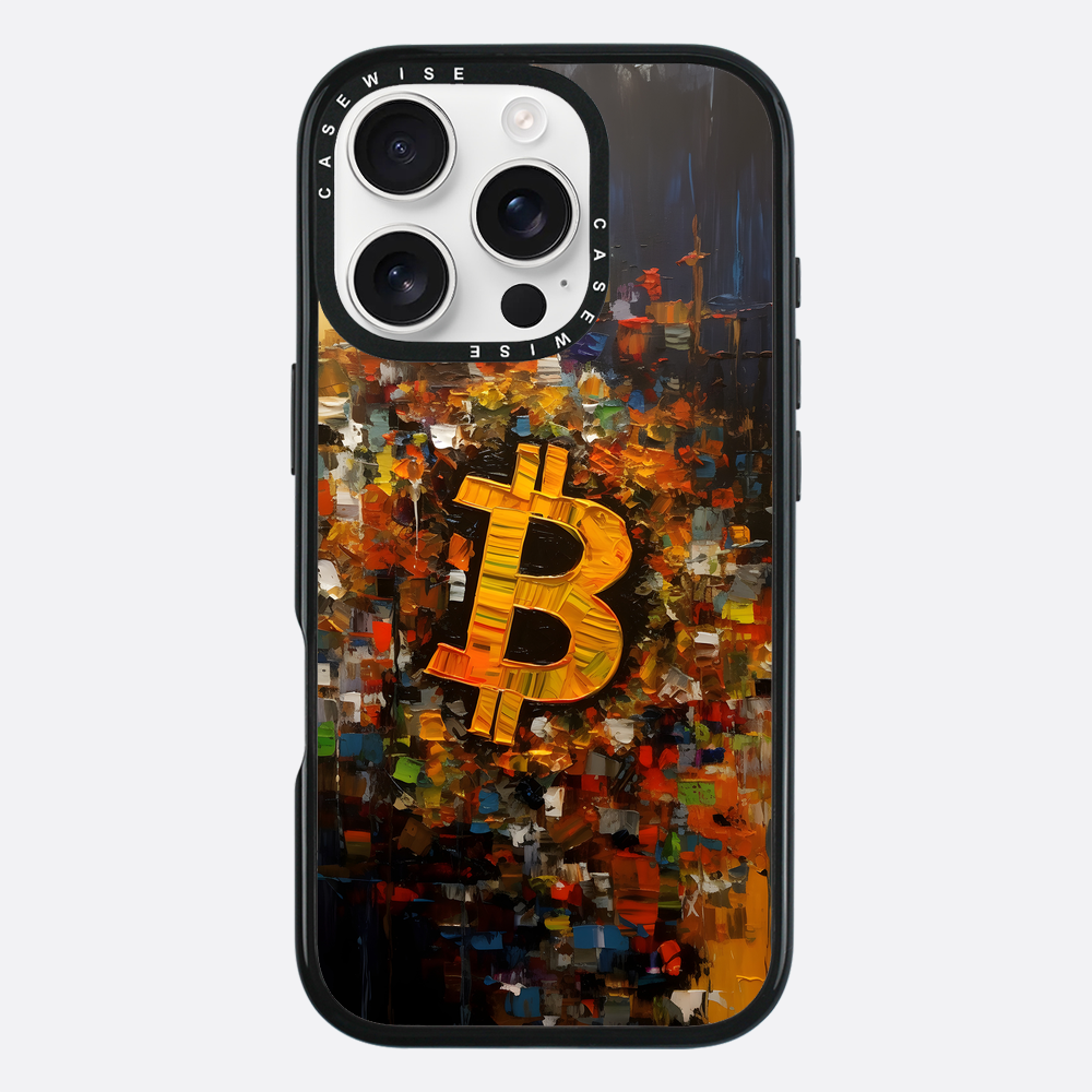 Zusammenfassung Bitcoin -Malerei - Hülle