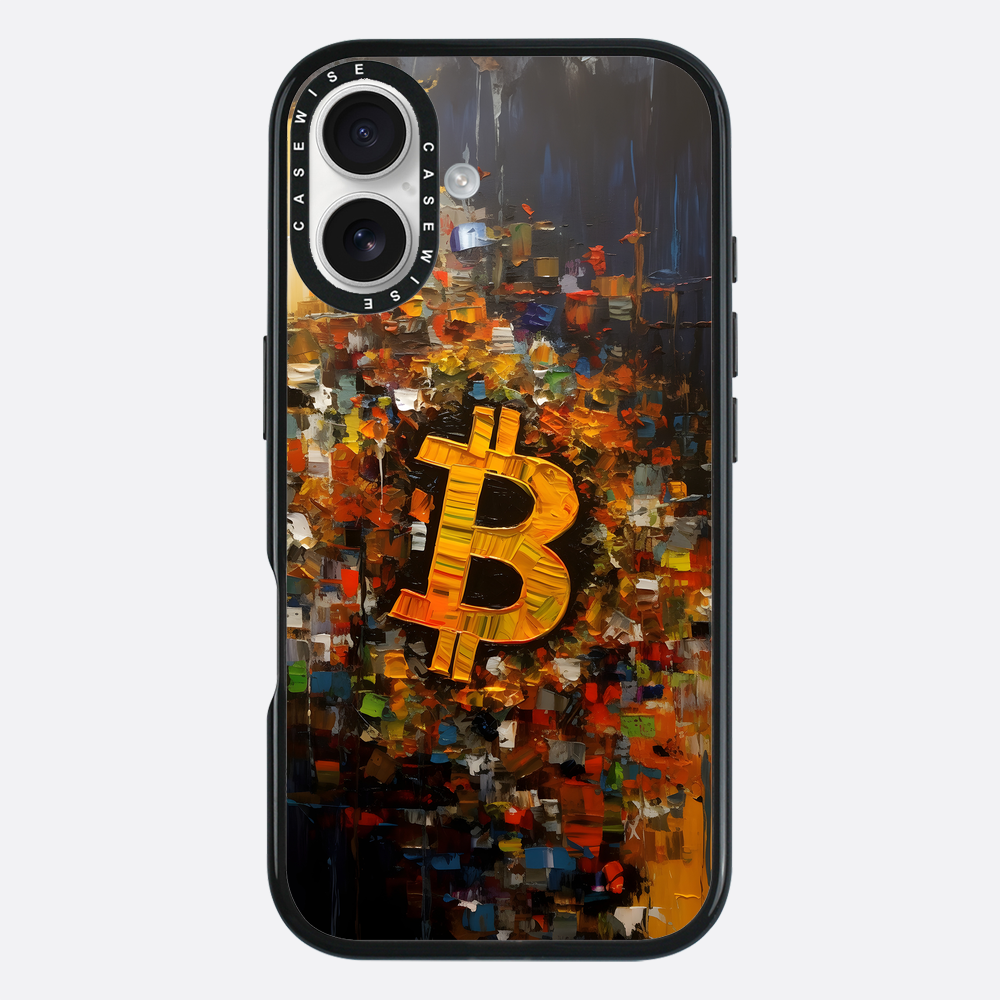 Zusammenfassung Bitcoin -Malerei - Hülle