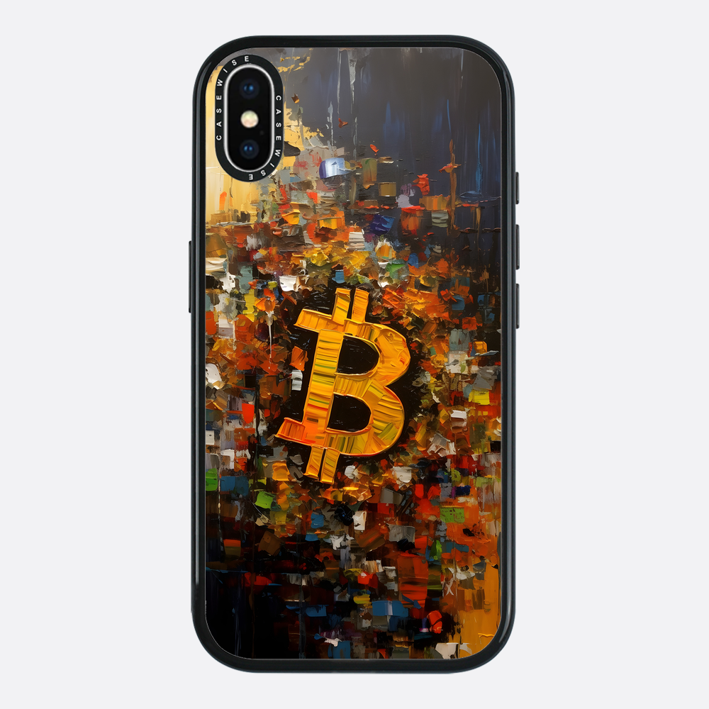 Zusammenfassung Bitcoin -Malerei - Hülle