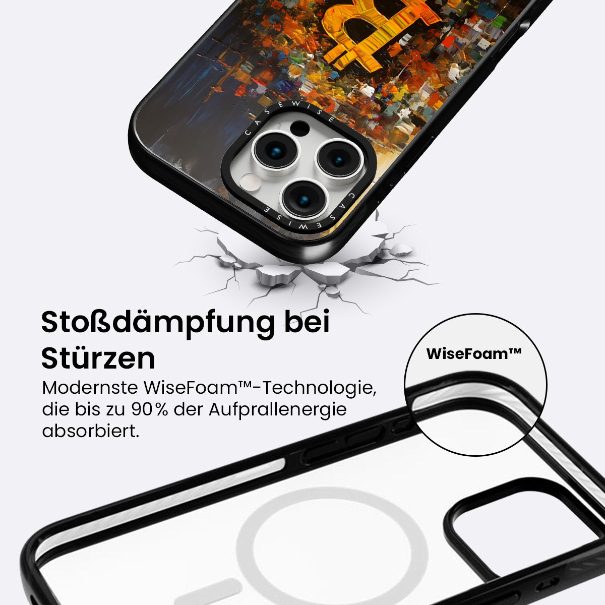 Zusammenfassung Bitcoin -Malerei - Hülle