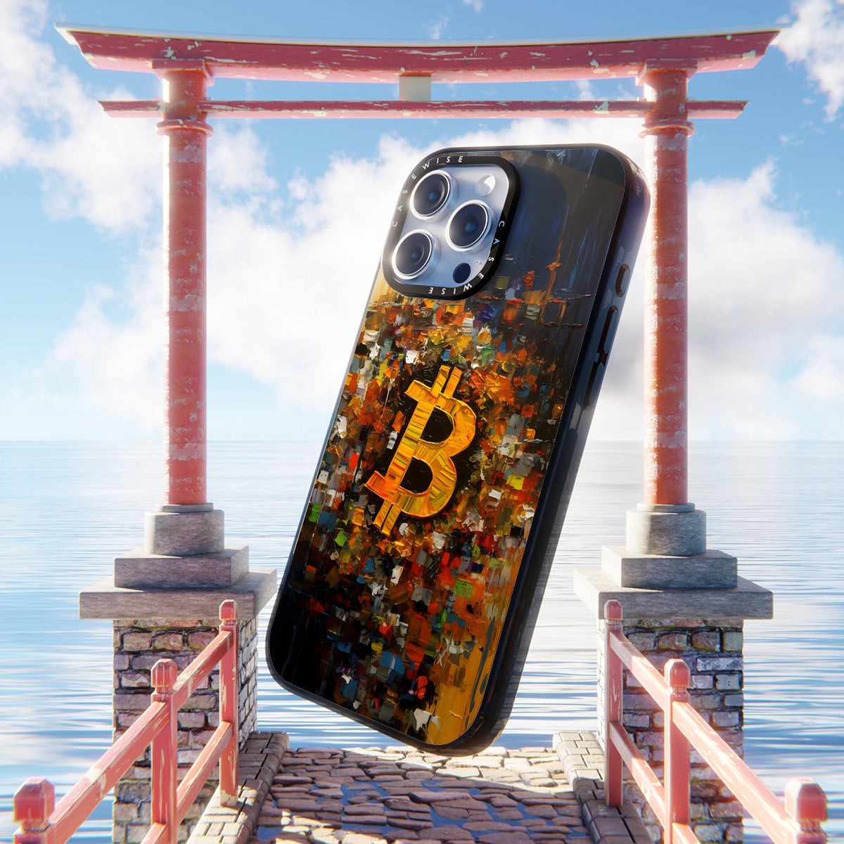 Zusammenfassung Bitcoin -Malerei - Hülle