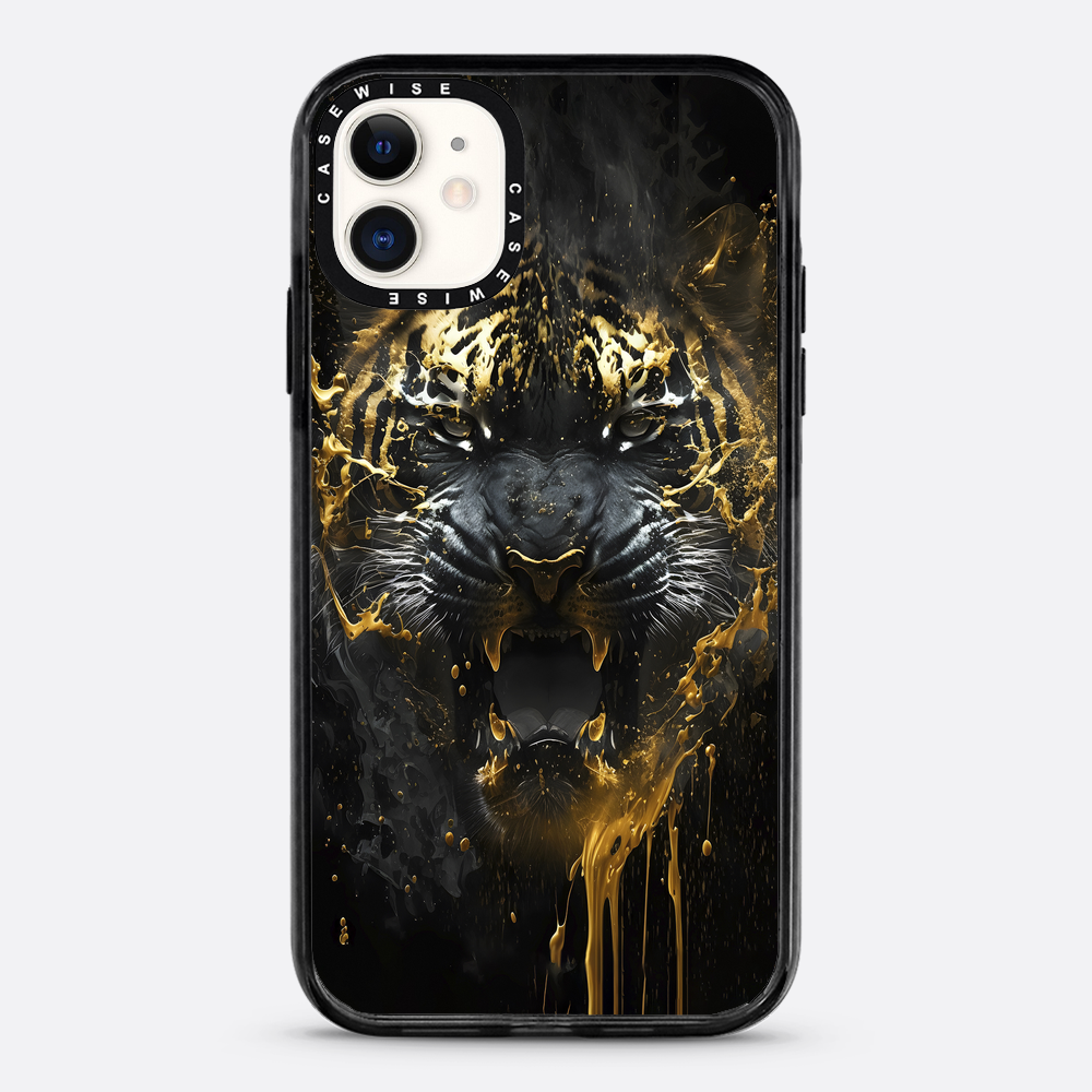 Schwarzer goldener Tiger - Hülle