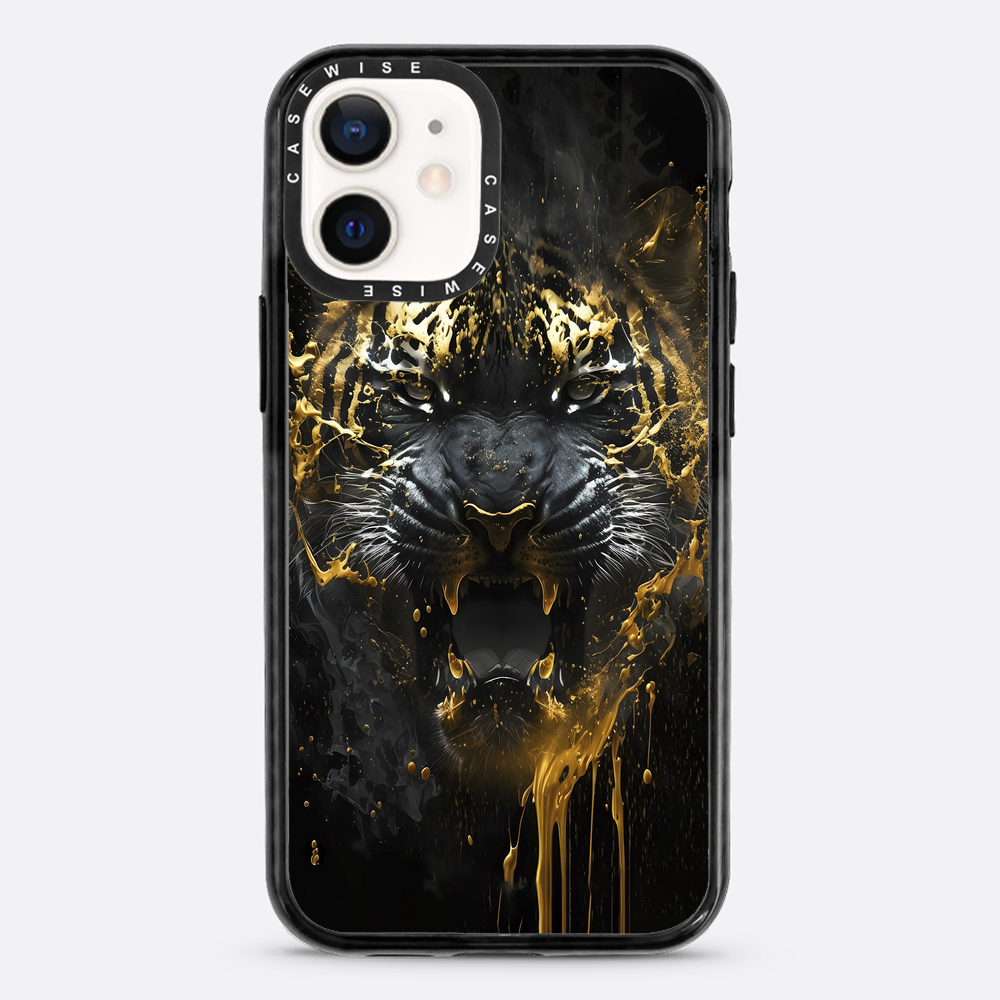 Schwarzer goldener Tiger - Hülle