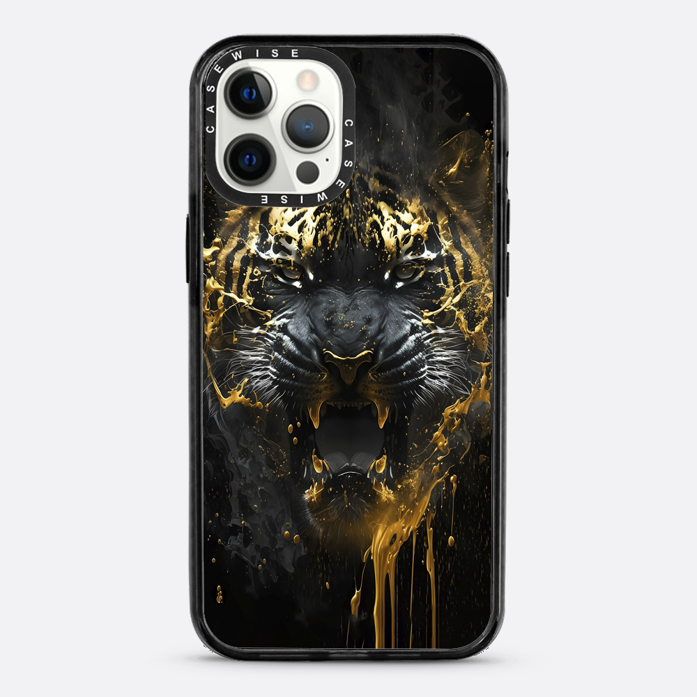 Schwarzer goldener Tiger - Hülle