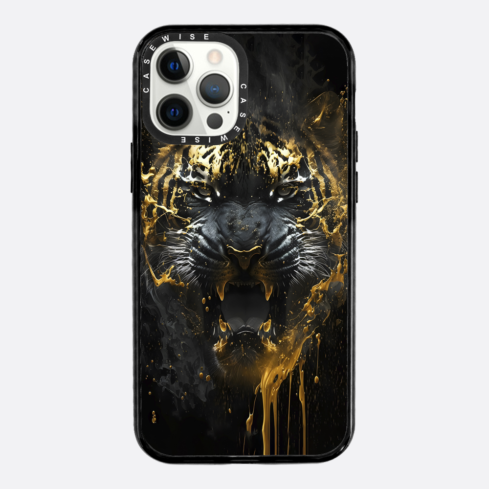 Schwarzer goldener Tiger - Hülle