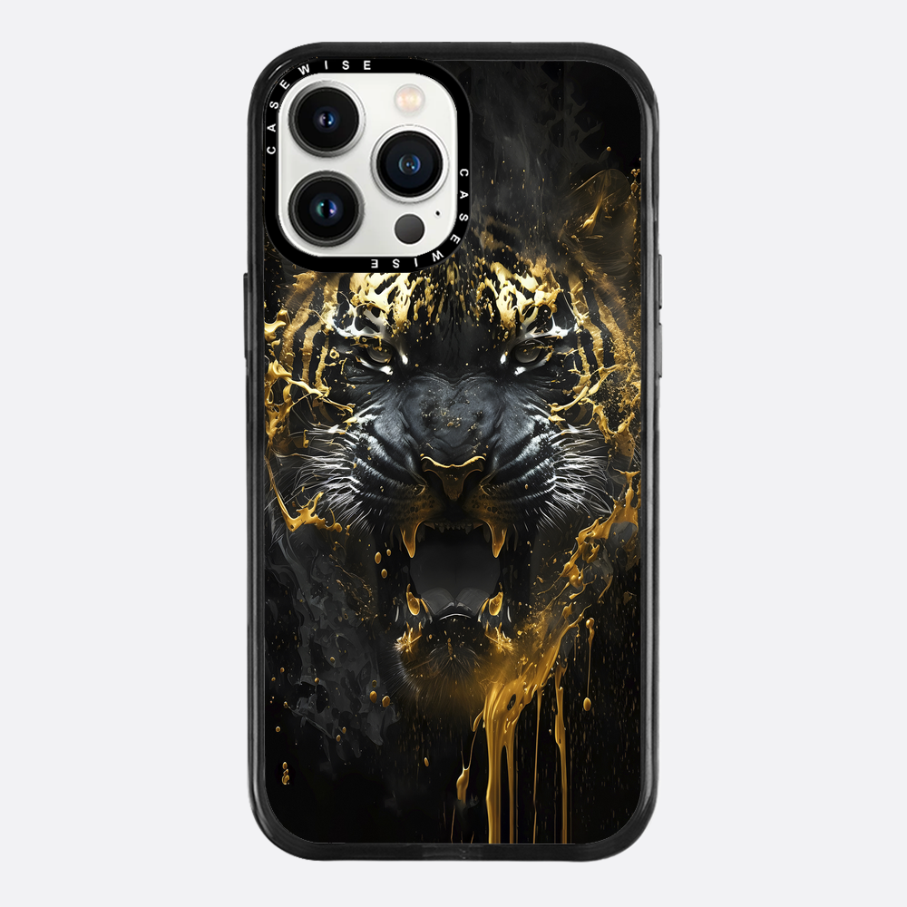 Schwarzer goldener Tiger - Hülle