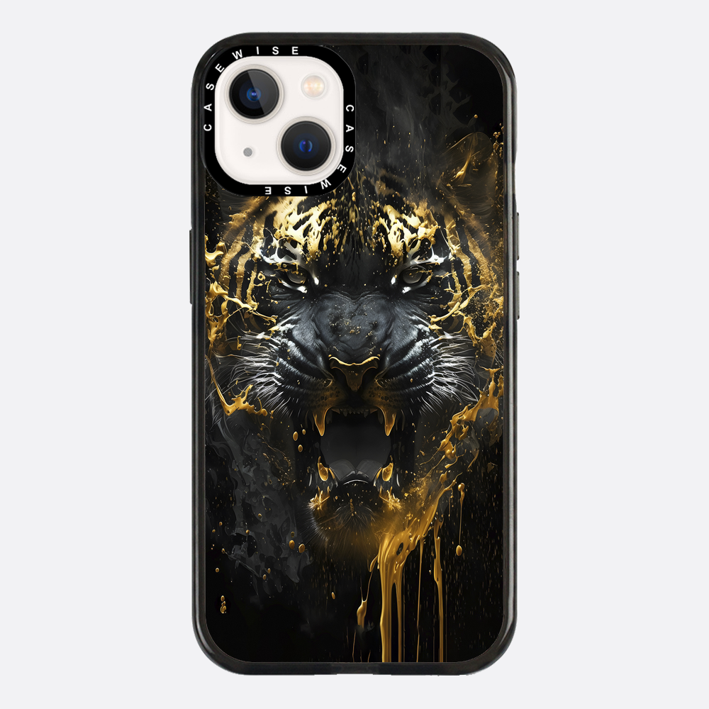 Schwarzer goldener Tiger - Hülle