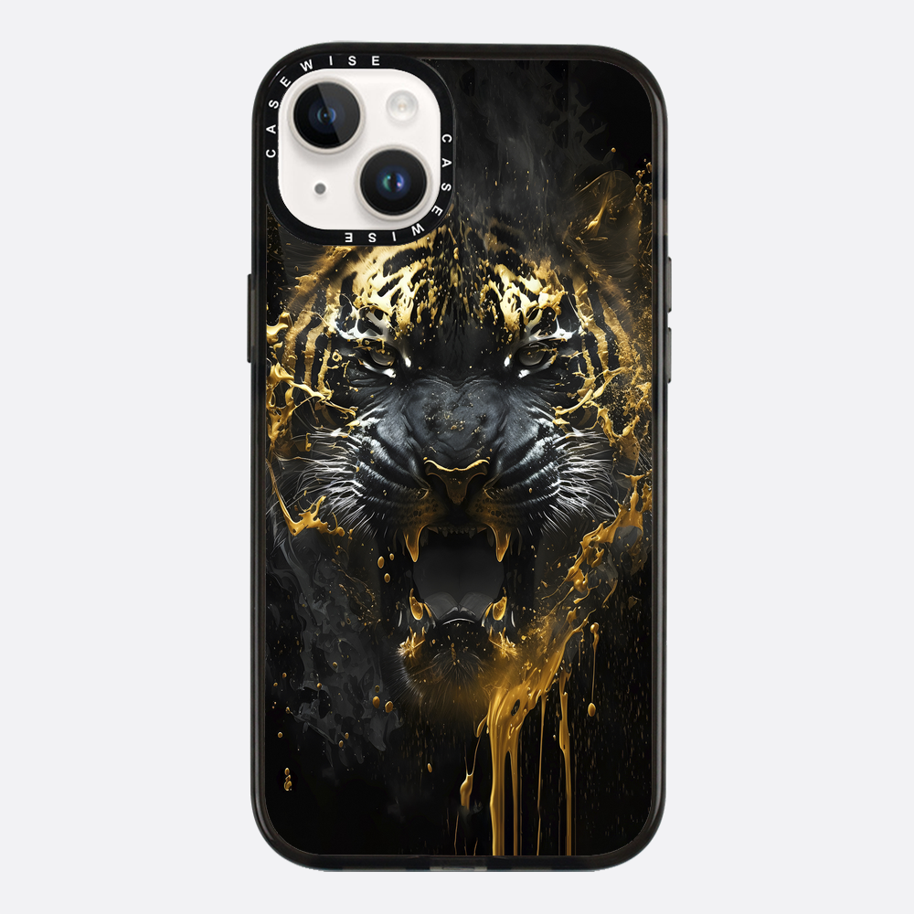 Schwarzer goldener Tiger - Hülle