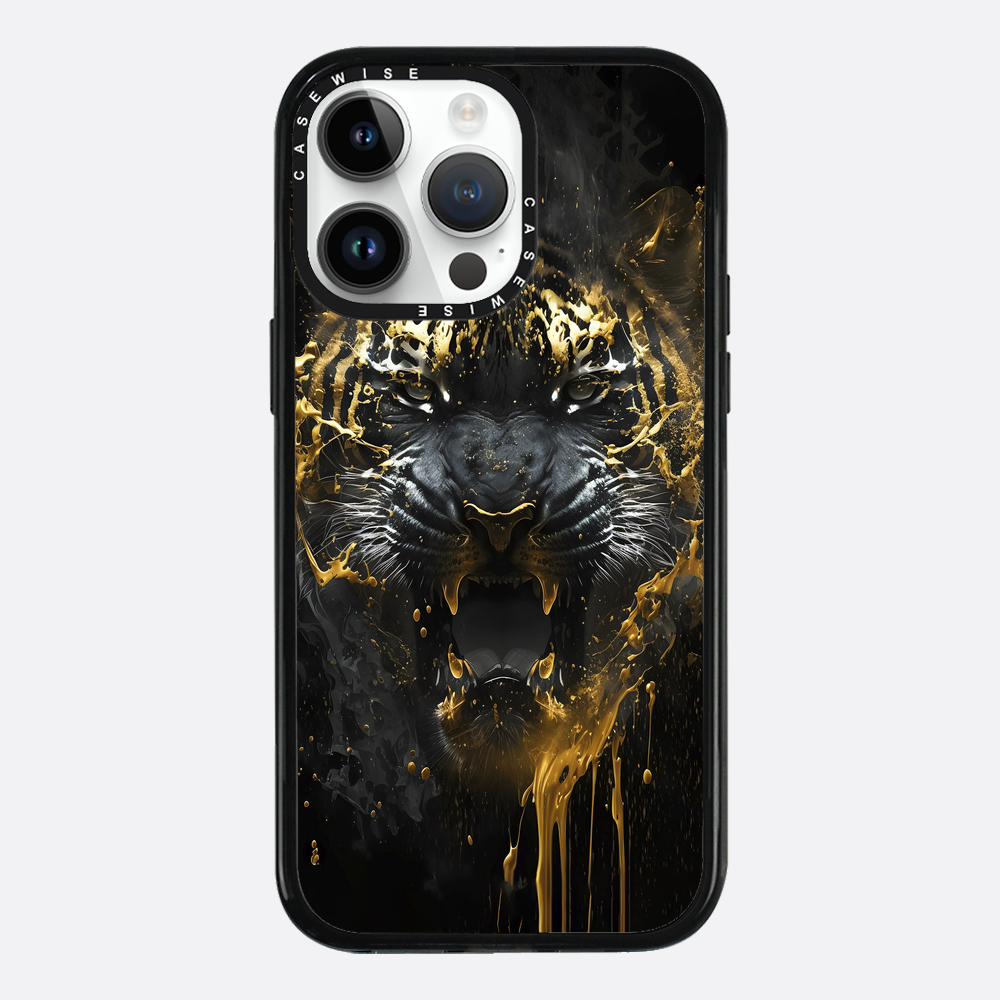 Schwarzer goldener Tiger - Hülle