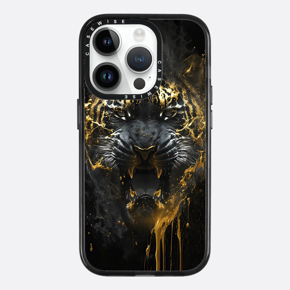Schwarzer goldener Tiger - Hülle