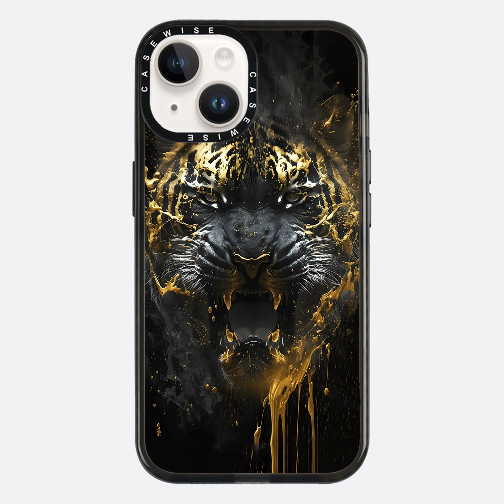 Schwarzer goldener Tiger - Hülle