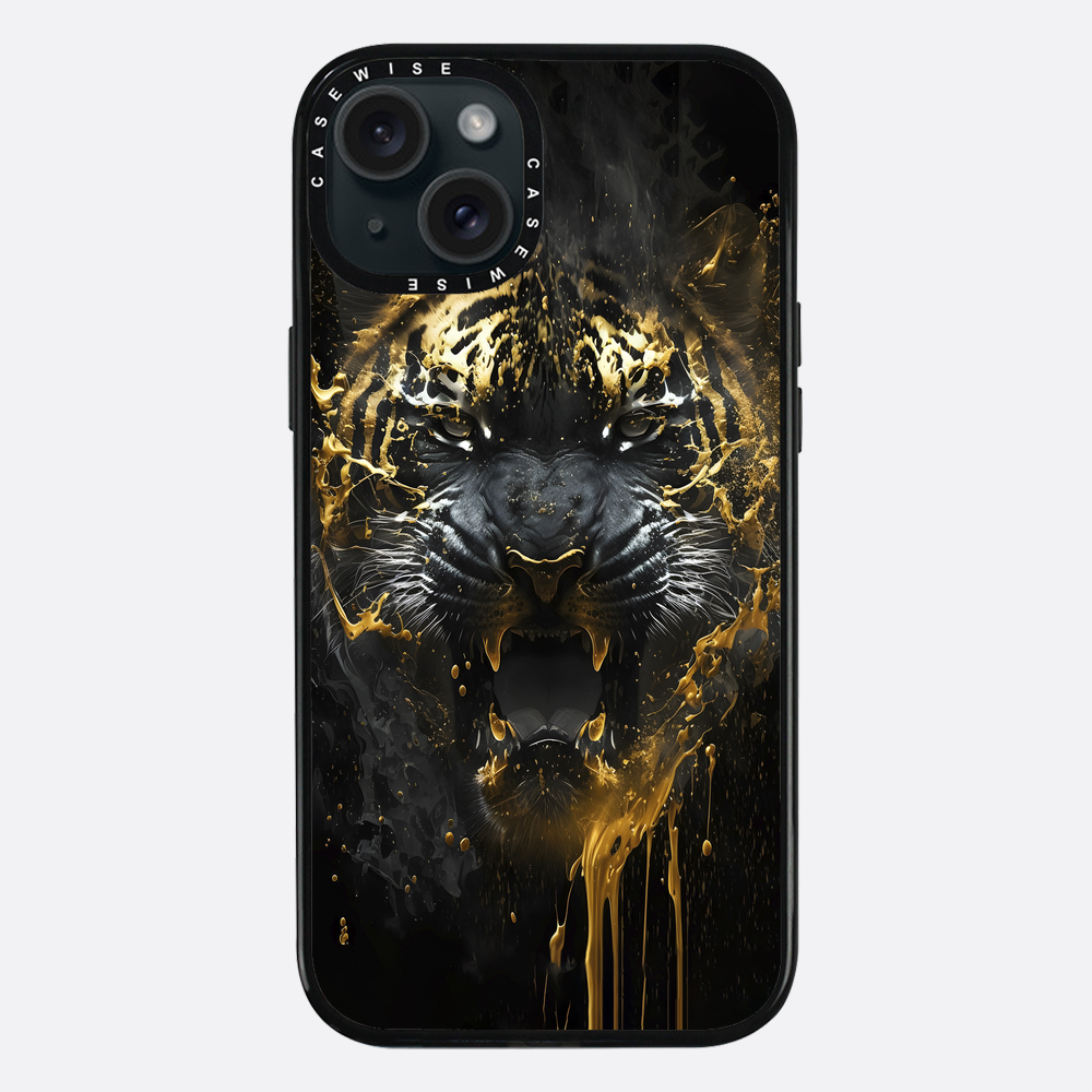 Schwarzer goldener Tiger - Hülle