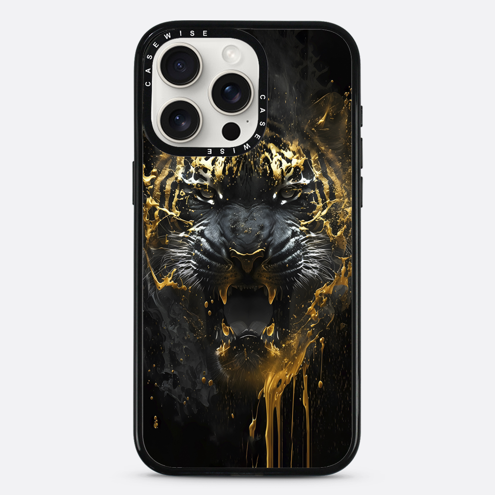 Schwarzer goldener Tiger - Hülle
