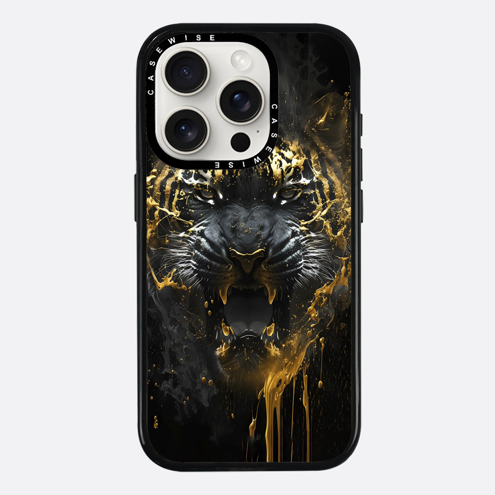 Schwarzer goldener Tiger - Hülle
