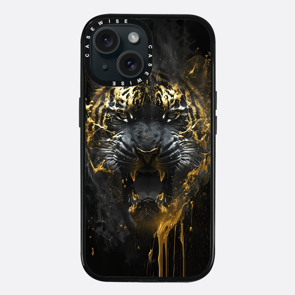 Schwarzer goldener Tiger - Hülle