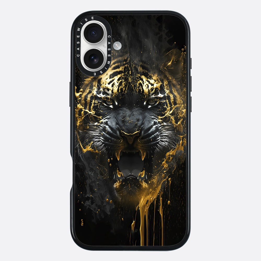 Schwarzer goldener Tiger - Hülle