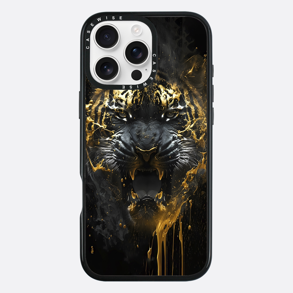 Schwarzer goldener Tiger - Hülle