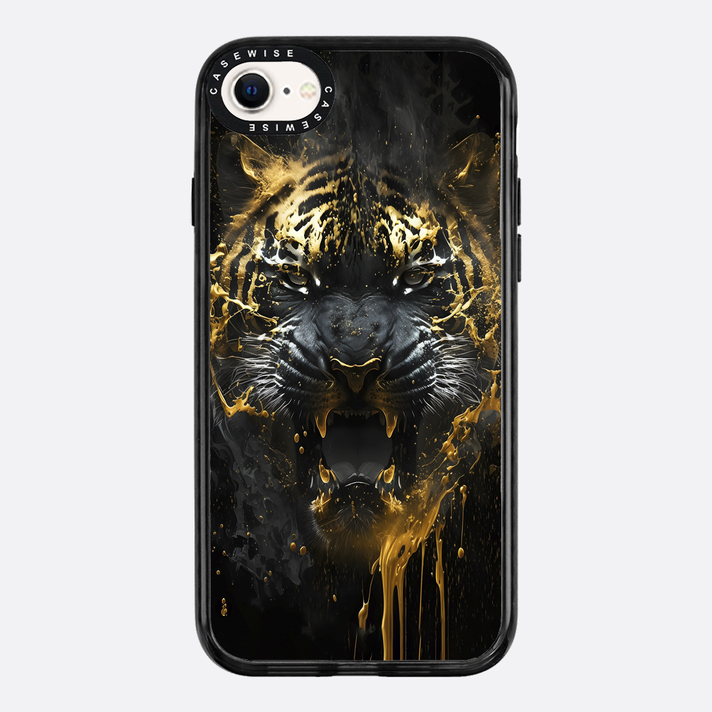 Schwarzer goldener Tiger - Hülle