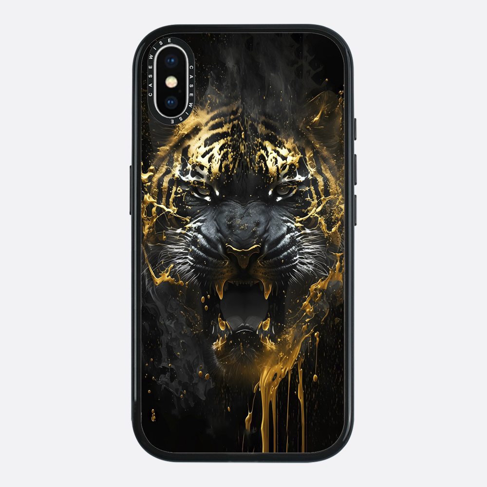 Schwarzer goldener Tiger - Hülle
