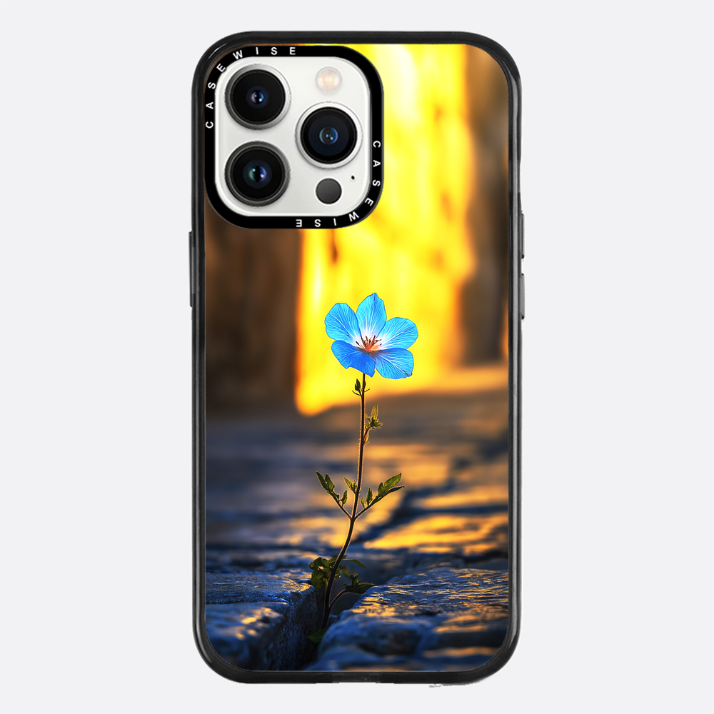 Überwindung der steinblauen Blume - Hülle