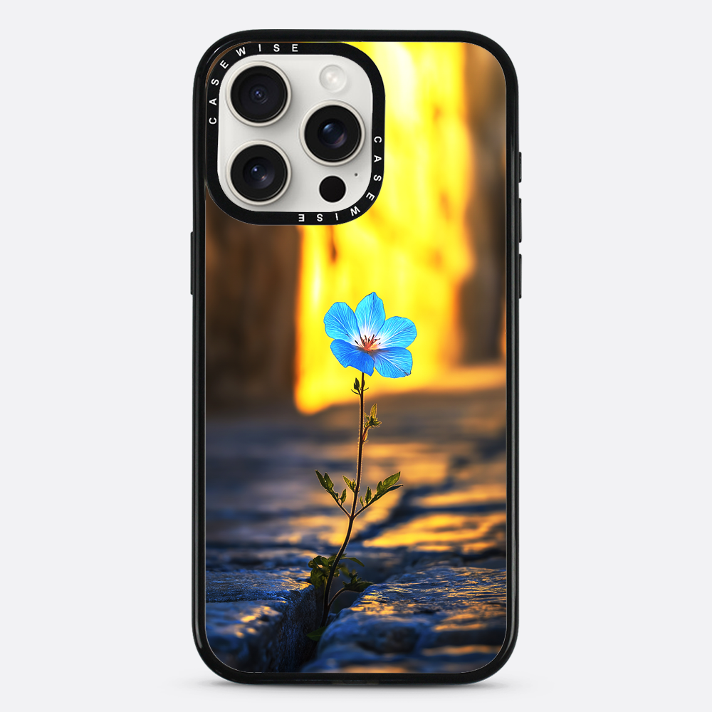 Überwindung der steinblauen Blume - Hülle