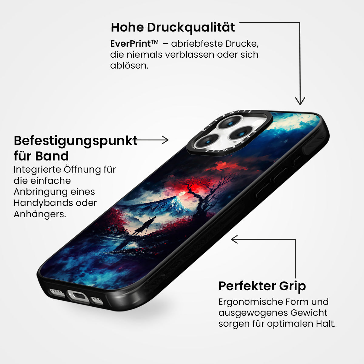 Japanischer nebliger Berg - Hülle