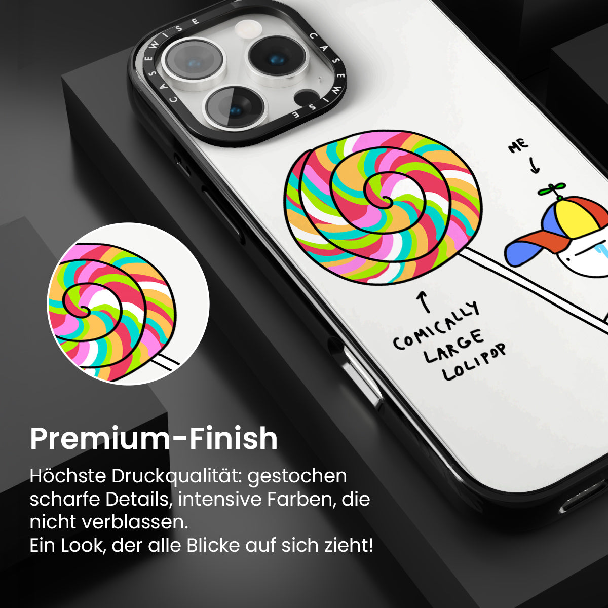 Komischer großer Lutscher - Hülle