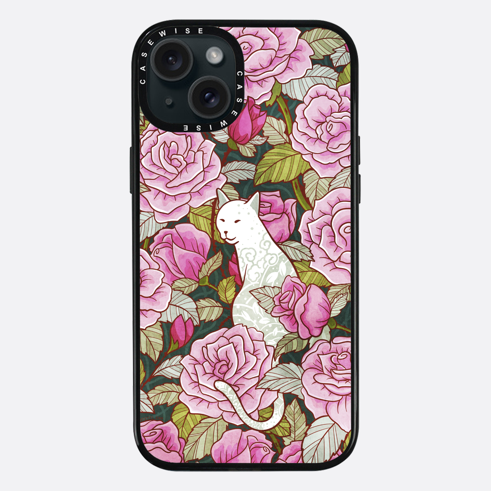Katze und Rosen - Hülle