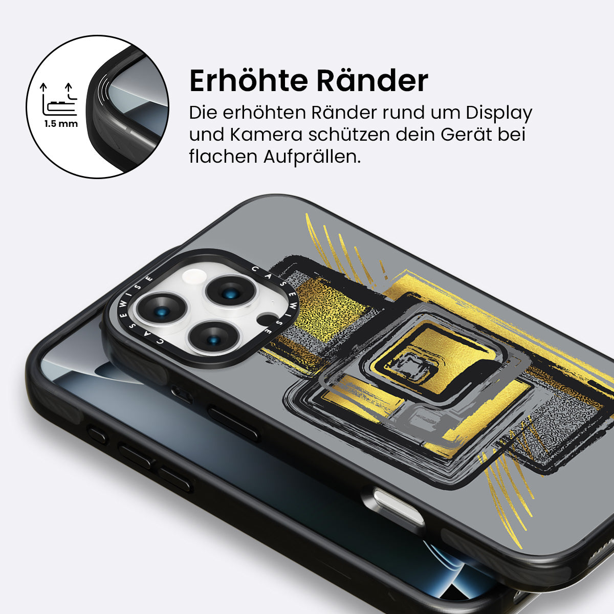 Dynamische Kunst Nr. 2 Gold - städtische Muster - Hülle