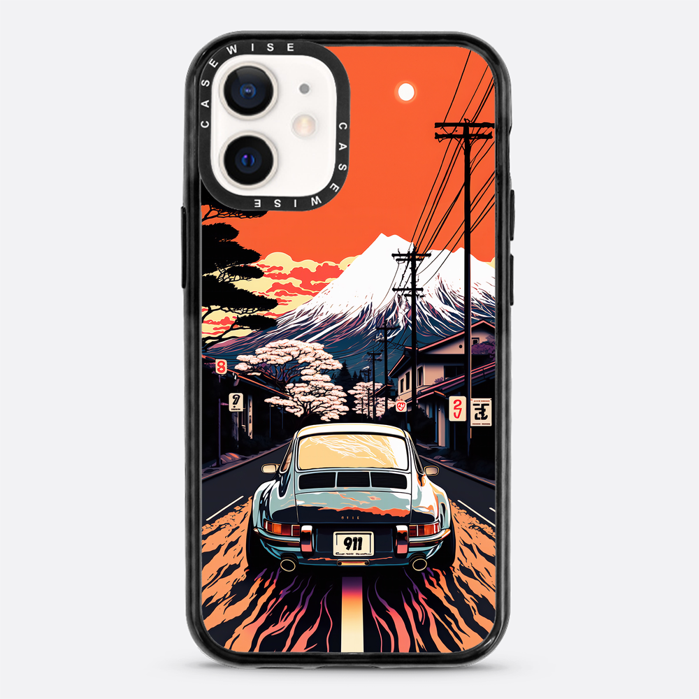 Porsche 911 Retro -Gemälde - Hülle
