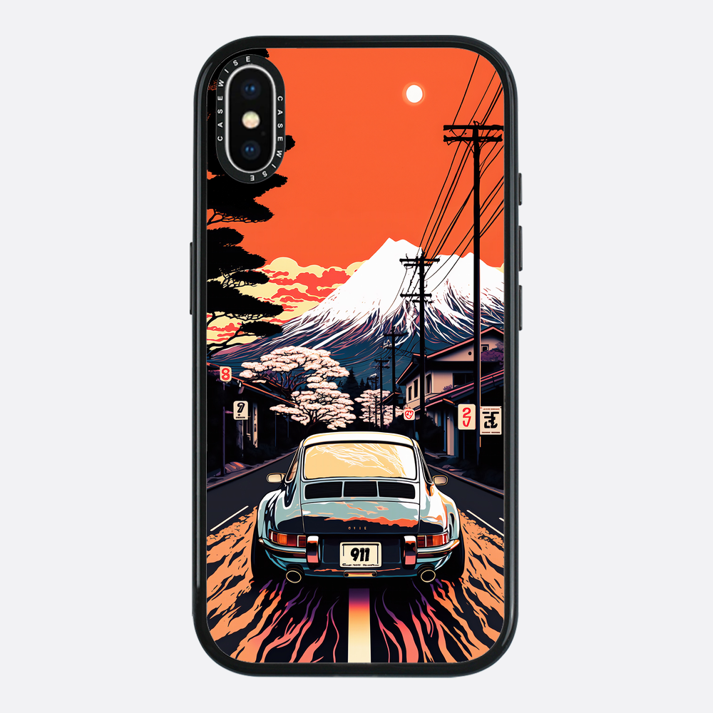Porsche 911 Retro -Gemälde - Hülle