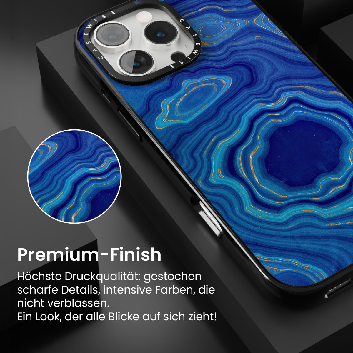 Blaue Achattextur 04 - Hülle