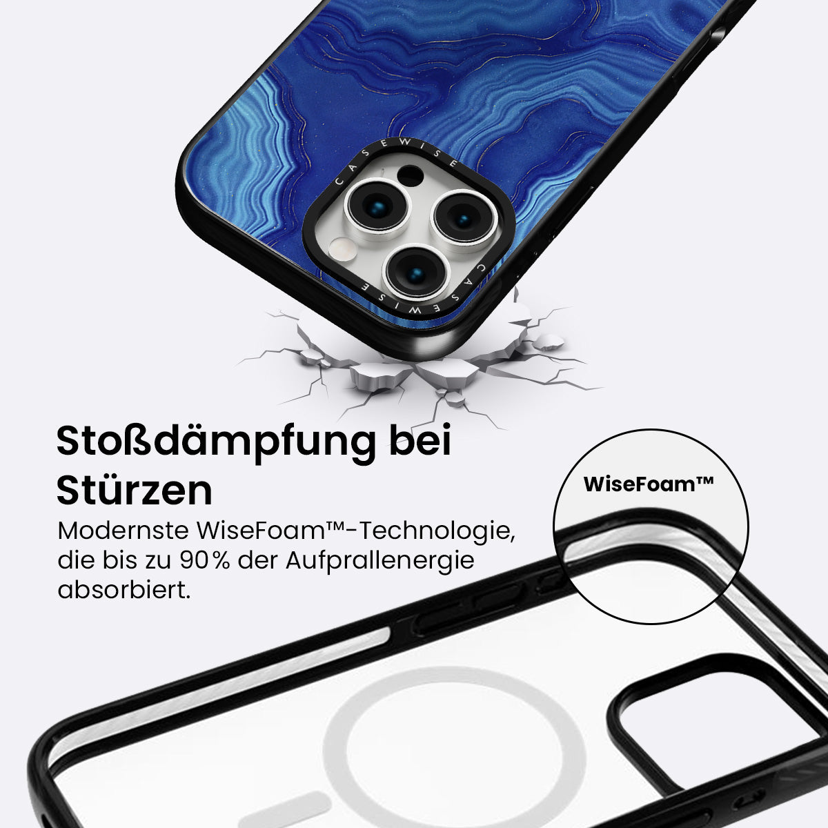 Blaue Achattextur 05 - Hülle
