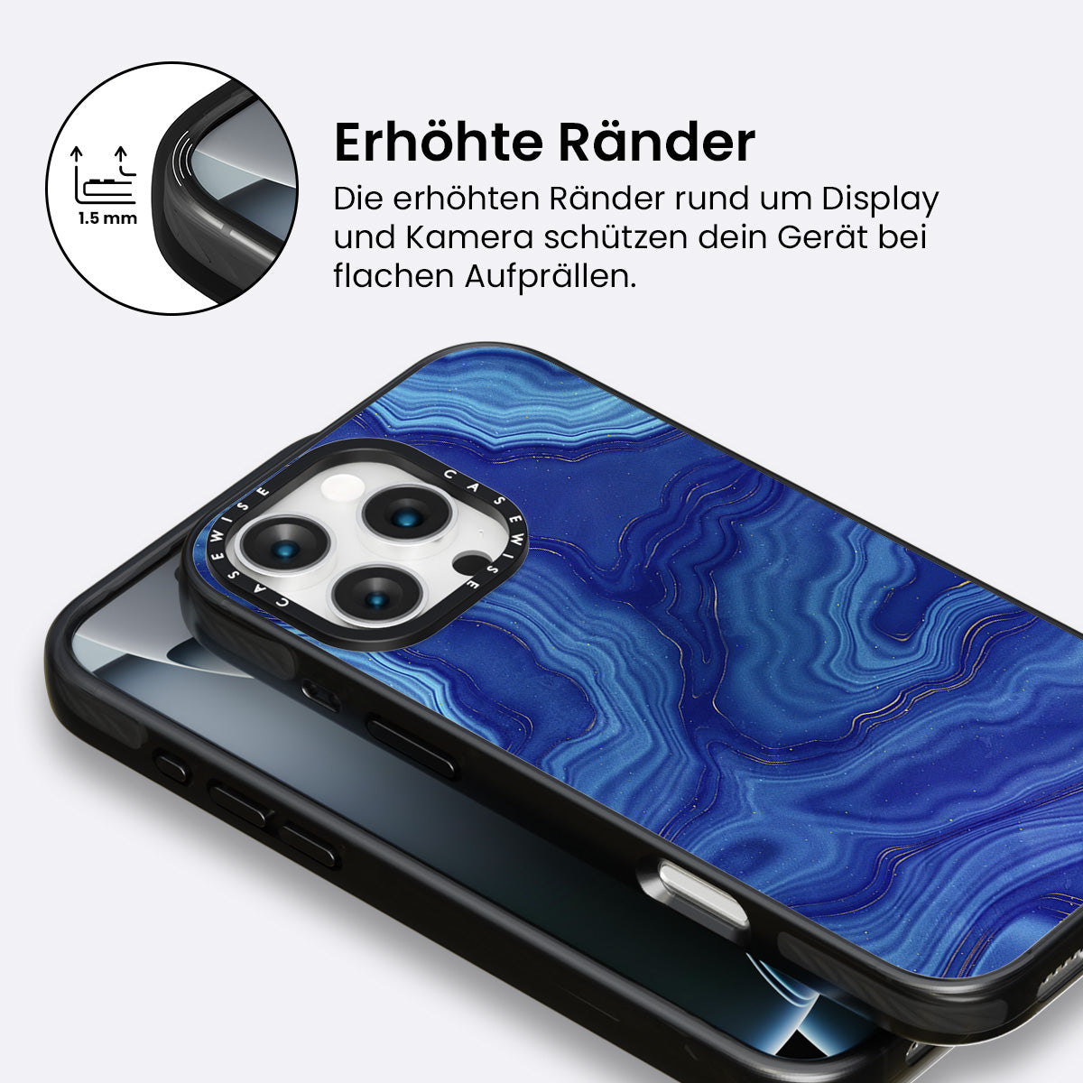 Blaue Achattextur 05 - Hülle