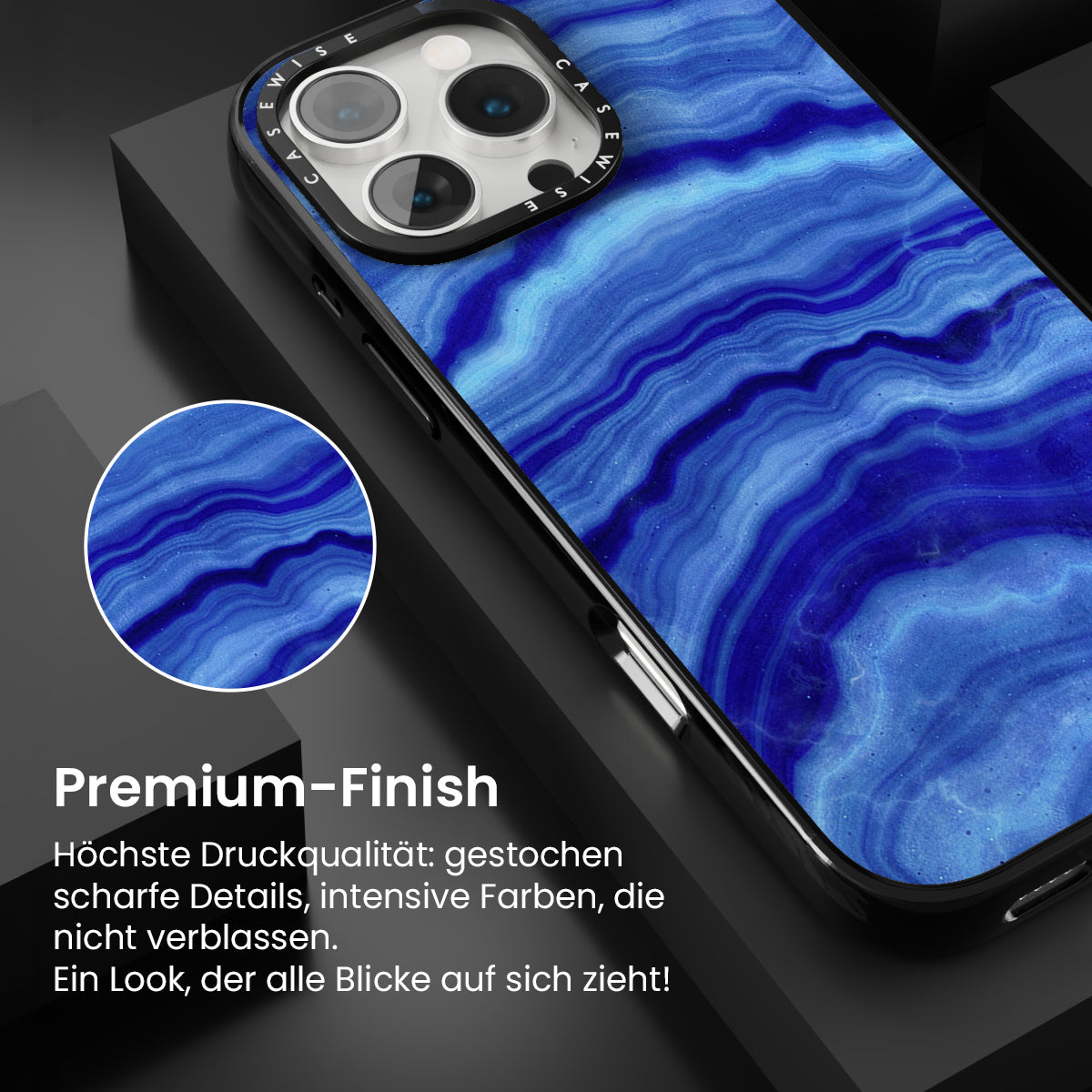 Blaue Achattextur 02 - Hülle