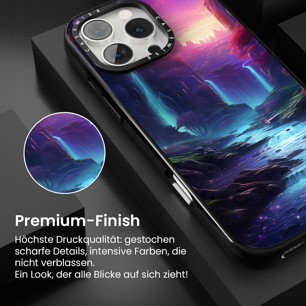 Farbenfrohe Fantasielandschaft - Hülle